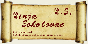 Minja Sokolovac vizit kartica
